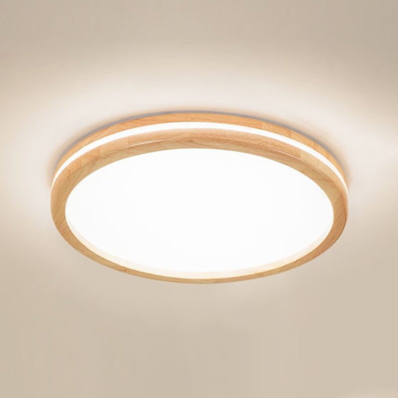 Luminaire encastré géométrique en bois pour salon Easy LED acrylique plafonnier fixations