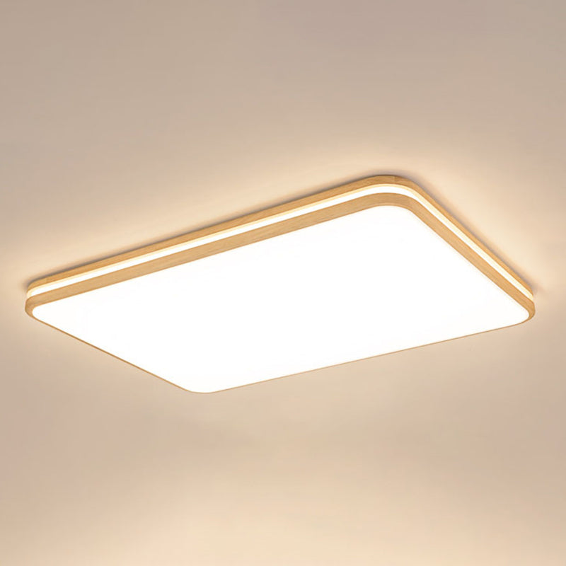 Luminaire encastré géométrique en bois pour salon Easy LED acrylique plafonnier fixations