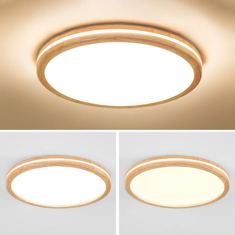 Luminaire encastré géométrique en bois pour salon Easy LED acrylique plafonnier fixations