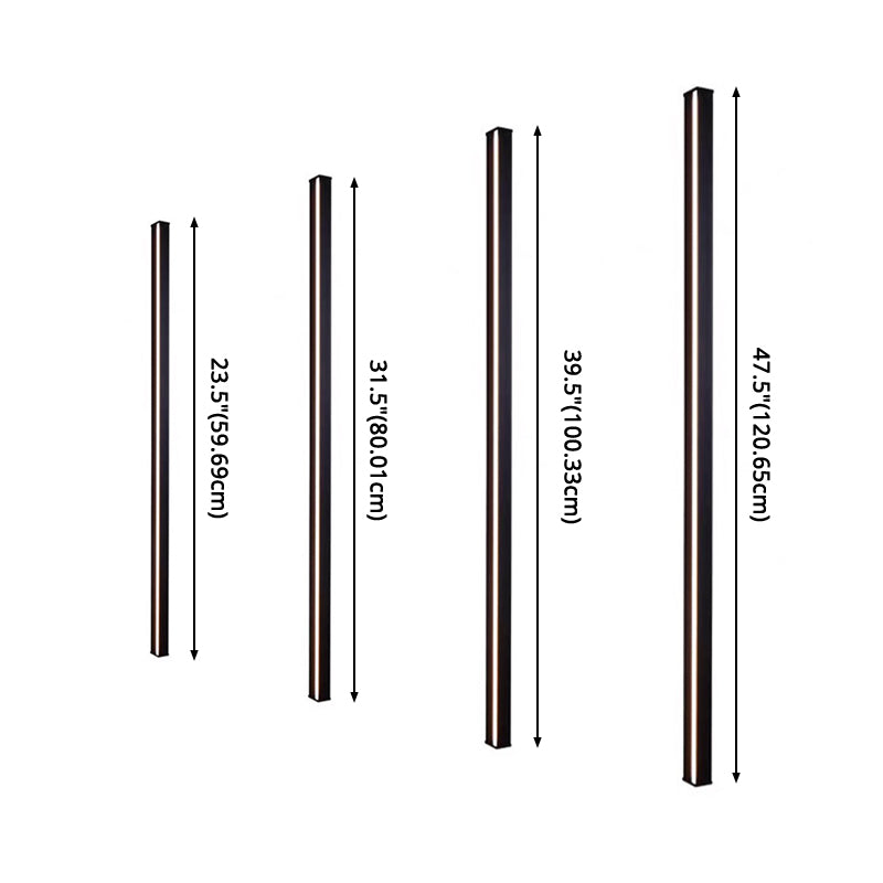 Luz de la pared lineal lámpara nórdica estilo minimalista de aleación de aluminio de aluminio