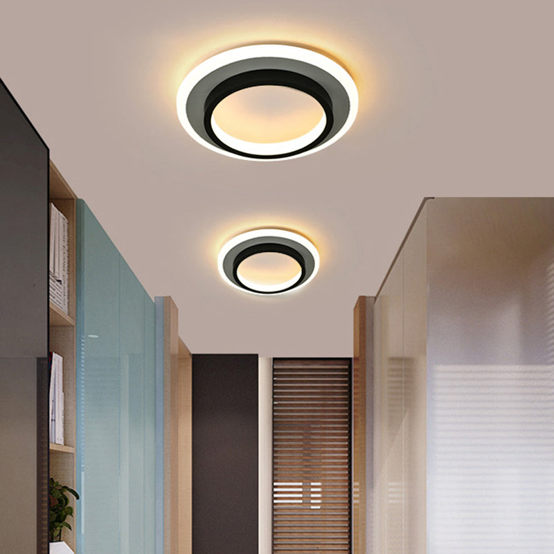 Geometric Acrylic Close to Ceiling Lamp Contemporary LED Close to Ceiling Lighting Fixture