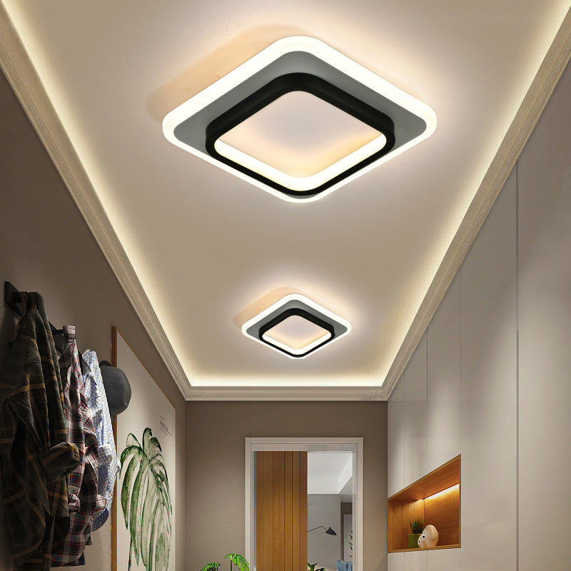 Geometric Acrylic Close to Ceiling Lamp Contemporary LED Close to Ceiling Lighting Fixture
