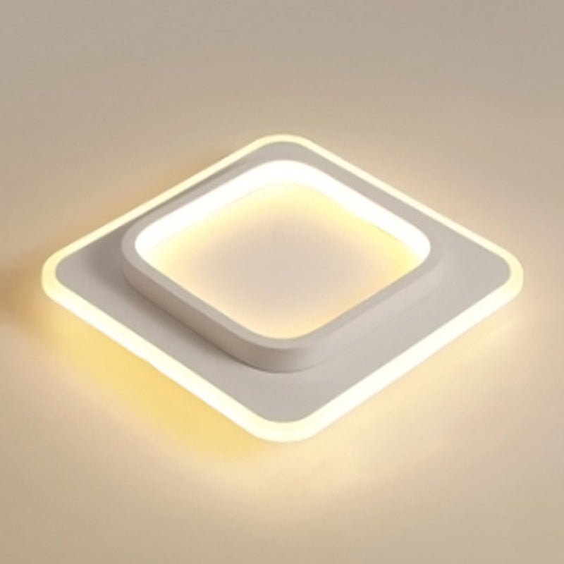 Geometric Acrylic Close to Ceiling Lamp Contemporary LED Close to Ceiling Lighting Fixture