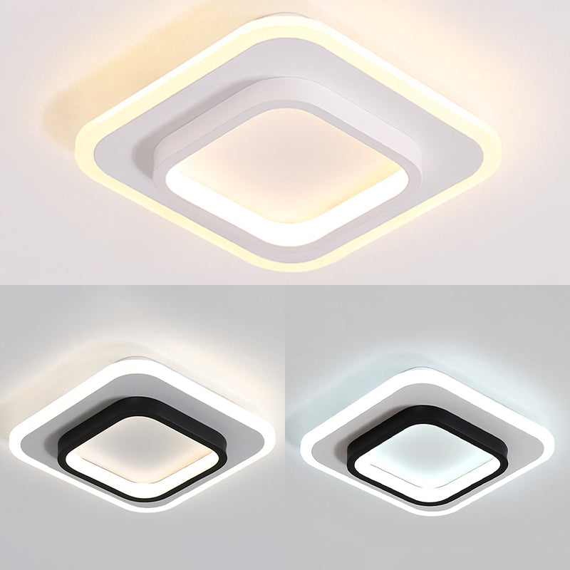 Geometric Acrylic Close to Ceiling Lamp Contemporary LED Close to Ceiling Lighting Fixture