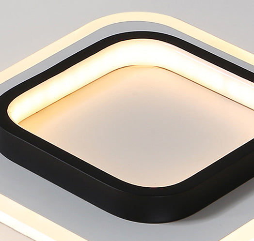 Geometric Acrylic Close to Ceiling Lamp Contemporary LED Close to Ceiling Lighting Fixture