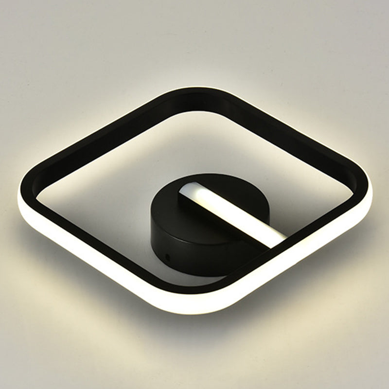 Geometric Ceiling Flush Mount Light Modern Acrylic LED Aisle Ceiling Light Fixture