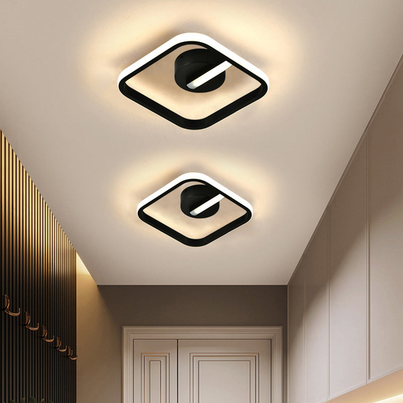 Geometric Ceiling Flush Mount Light Modern Acrylic LED Aisle Ceiling Light Fixture