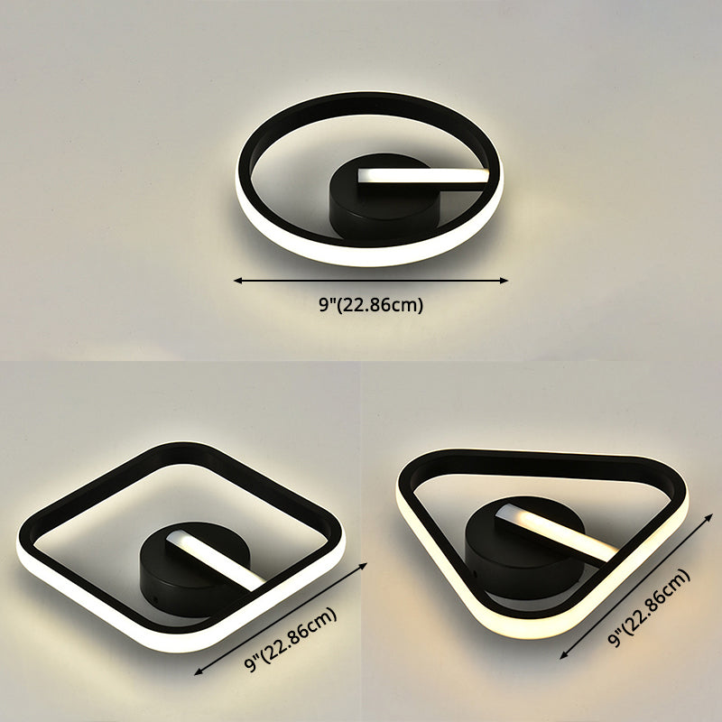 Geometric Ceiling Flush Mount Light Modern Acrylic LED Aisle Ceiling Light Fixture