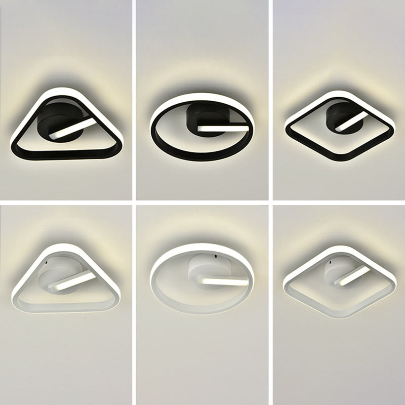 Geometric Ceiling Flush Mount Light Modern Acrylic LED Aisle Ceiling Light Fixture