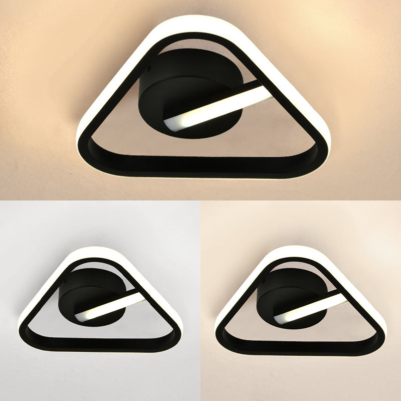 Geometric Ceiling Flush Mount Light Modern Acrylic LED Aisle Ceiling Light Fixture