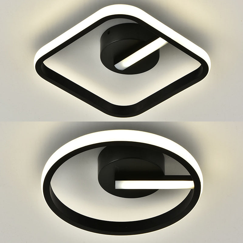 Geometric Ceiling Flush Mount Light Modern Acrylic LED Aisle Ceiling Light Fixture