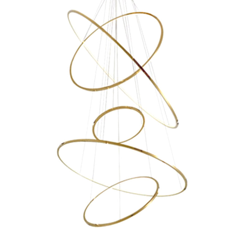 Modern Simplicity Hanging Multi-Tier Chandelier Pendant Light Metal Ceiling Lights Fixture for Restaurant