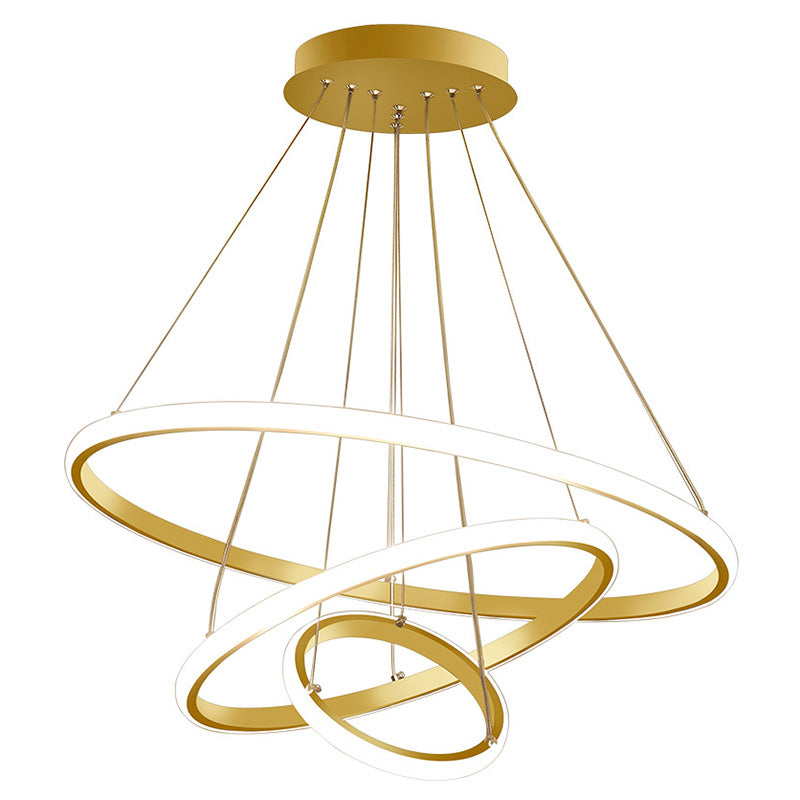 Modern Simplicity Hanging Multi-Tier Chandelier Pendant Light Metal Ceiling Lights Fixture for Restaurant