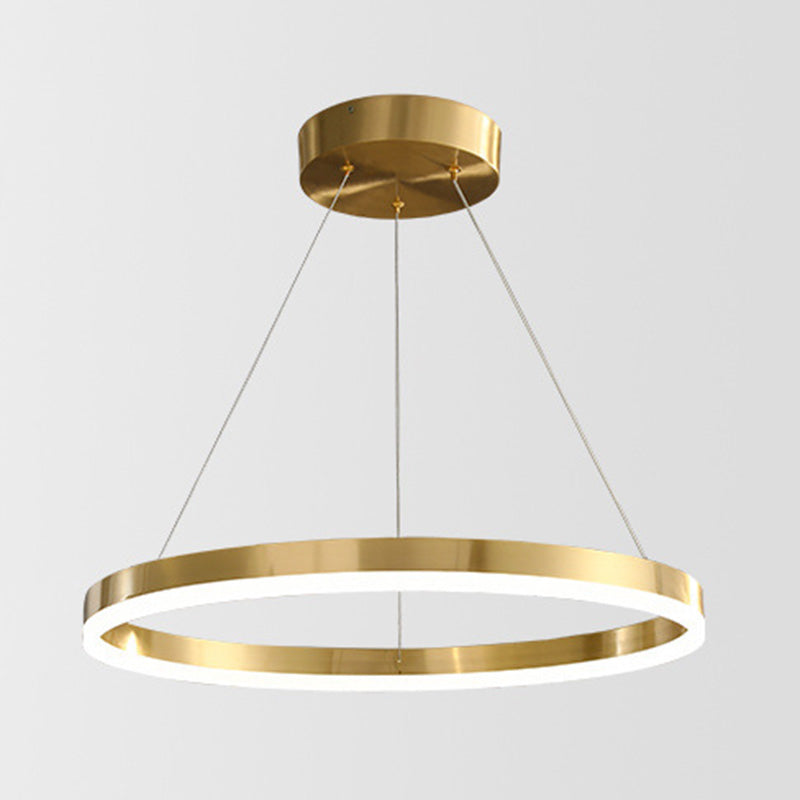 Postmodern Orbicular Suspended Lighting Fixture Acrylic Hanging Ceiling Fixture for Restaurant