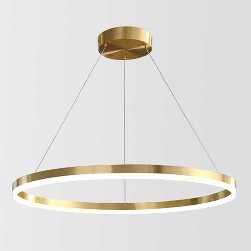 Postmodern Orbicular Suspended Lighting Fixture Acrylic Hanging Ceiling Fixture for Restaurant