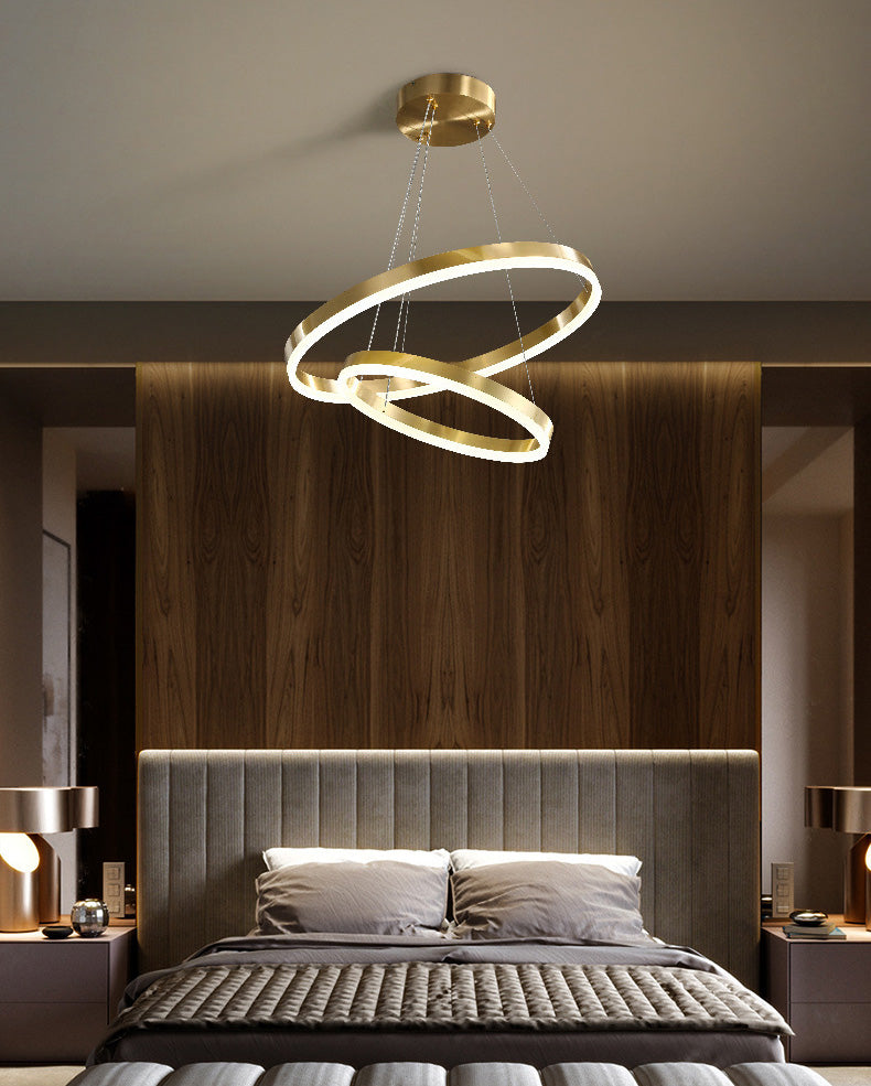 Postmodern Orbicular Suspended Lighting Fixture Acrylic Hanging Ceiling Fixture for Restaurant