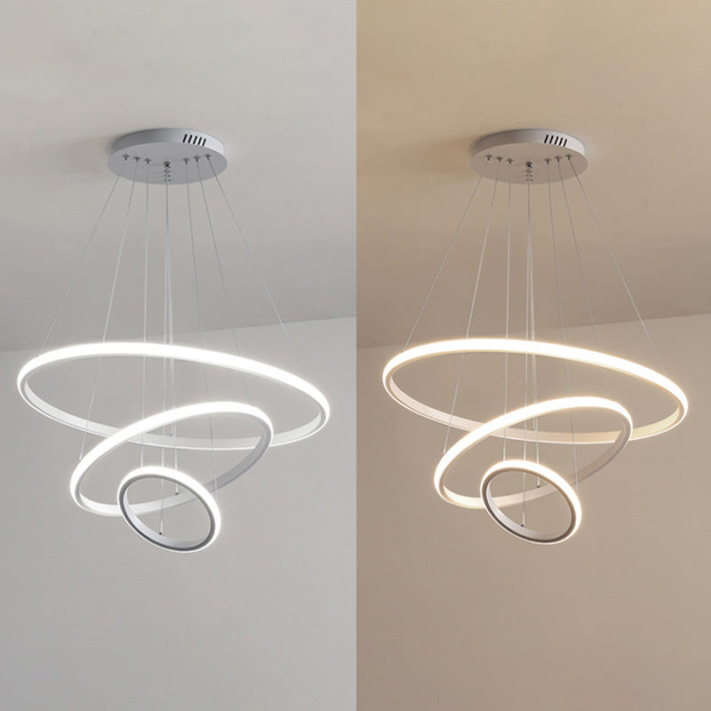 Semplicità ultra-moderna a led orbicolare lampada lampada a sospensione metallica luce a sospensione per ristorante