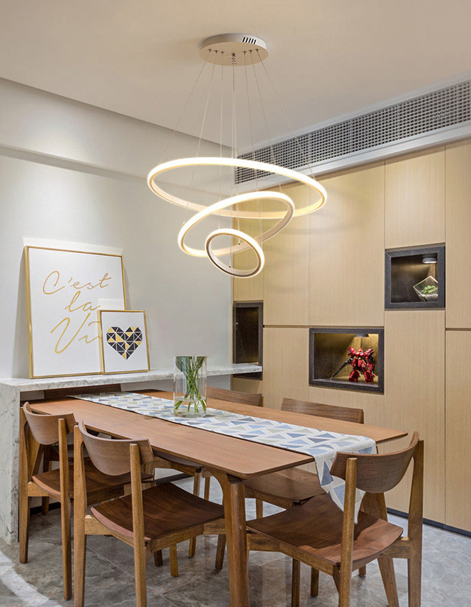 Semplicità ultra-moderna a led orbicolare lampada lampada a sospensione metallica luce a sospensione per ristorante