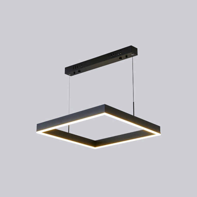 Simplicité postmoderne Sanared Chandelier Pendant Light Light Acrylique Suspension Pendante Pendre pour le salon