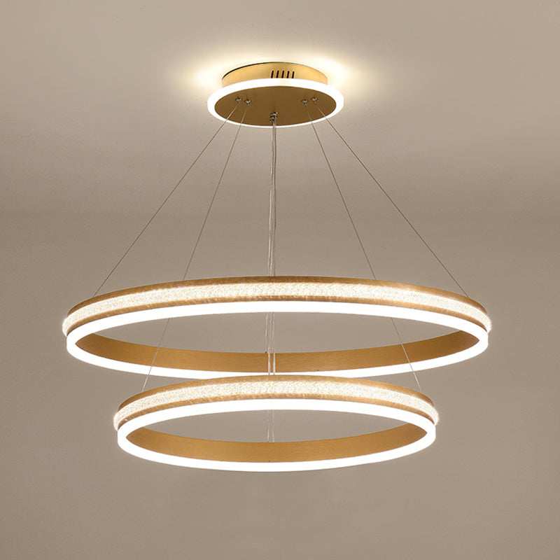 Simplicidad moderna Lámpara de araña orbicular acrílico Luces colgantes para colgantes para restaurante