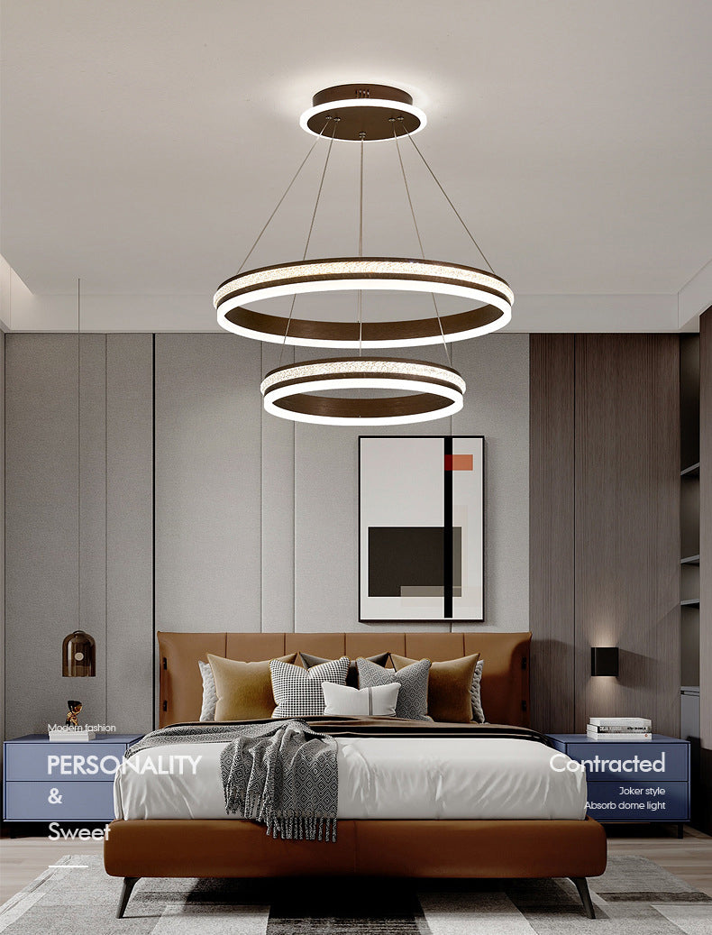 Simplicidad moderna Lámpara de araña orbicular acrílico Luces colgantes para colgantes para restaurante