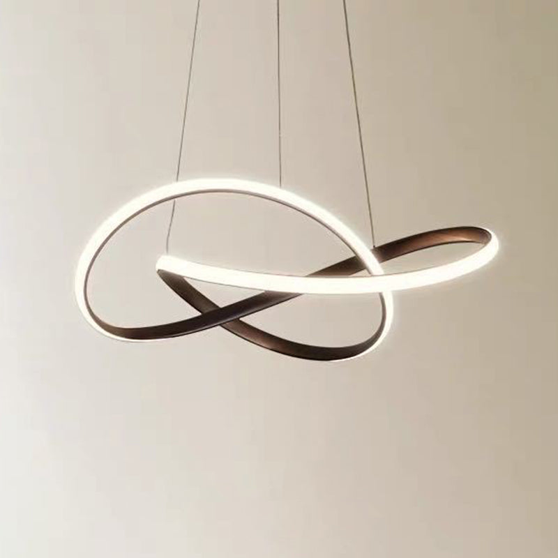 Lampada a sospensione a sospensione contemporanea a pendente a sospensione Twist per ristorante