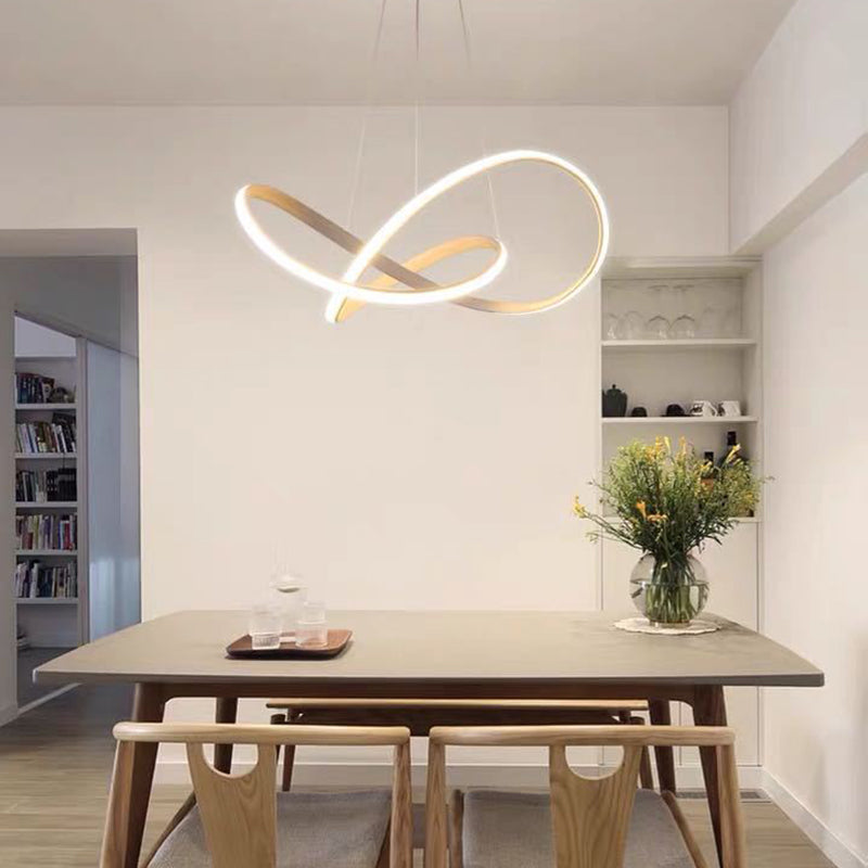 Lampada a sospensione a sospensione contemporanea a pendente a sospensione Twist per ristorante