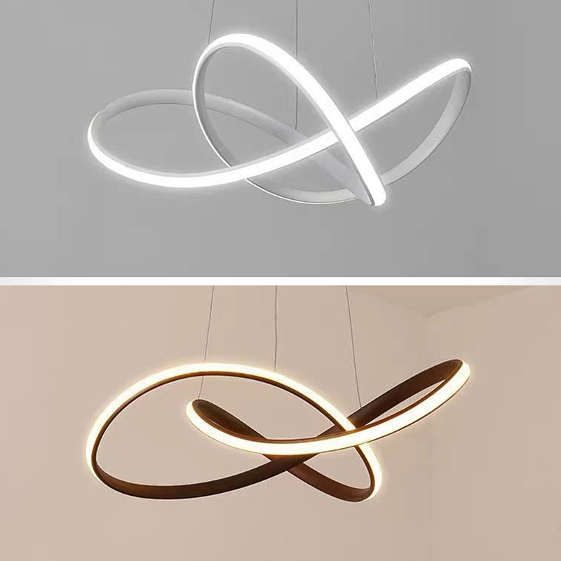 Lampada a sospensione a sospensione contemporanea a pendente a sospensione Twist per ristorante