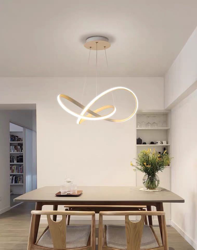 Lampada a sospensione a sospensione contemporanea a pendente a sospensione Twist per ristorante