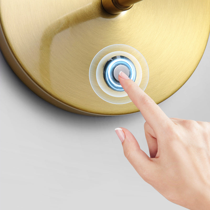 Adjustable Angle 1 Light Cylinderical Wall Sconce Nordic Luxury Style Metal Sconces