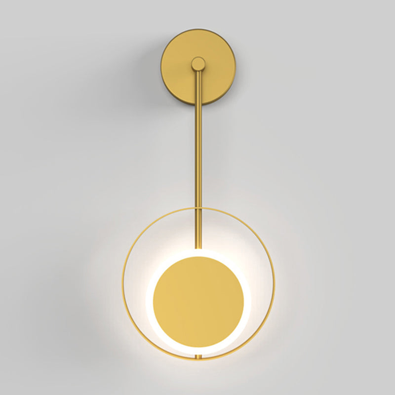 Verstellbares Licht 1 leichte kreisförmige Wandleuchter nordischer Luxusstil Metallleuchten
