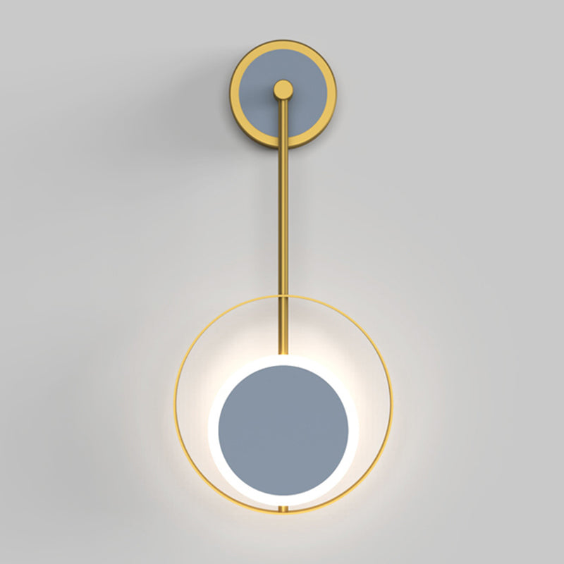 Verstellbares Licht 1 leichte kreisförmige Wandleuchter nordischer Luxusstil Metallleuchten