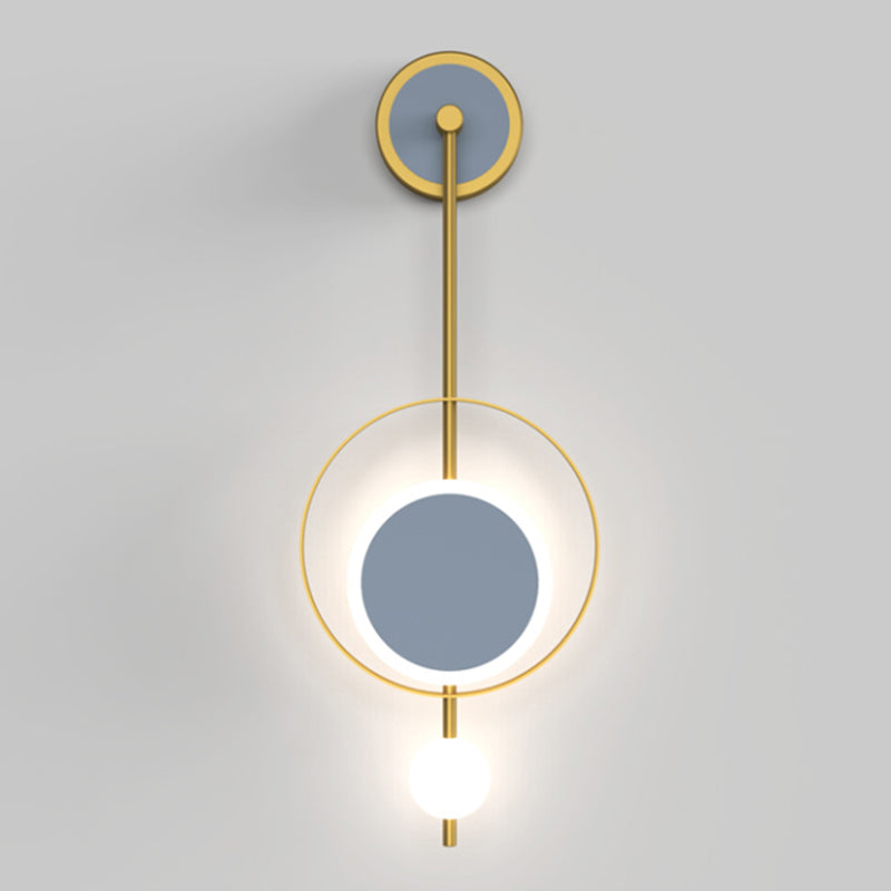 Verstellbares Licht 1 leichte kreisförmige Wandleuchter nordischer Luxusstil Metallleuchten