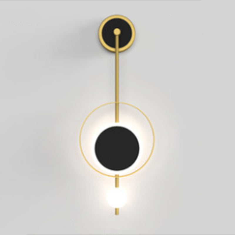 Verstellbares Licht 1 leichte kreisförmige Wandleuchter nordischer Luxusstil Metallleuchten