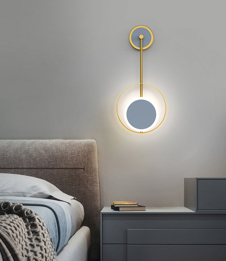 Verstellbares Licht 1 leichte kreisförmige Wandleuchter nordischer Luxusstil Metallleuchten