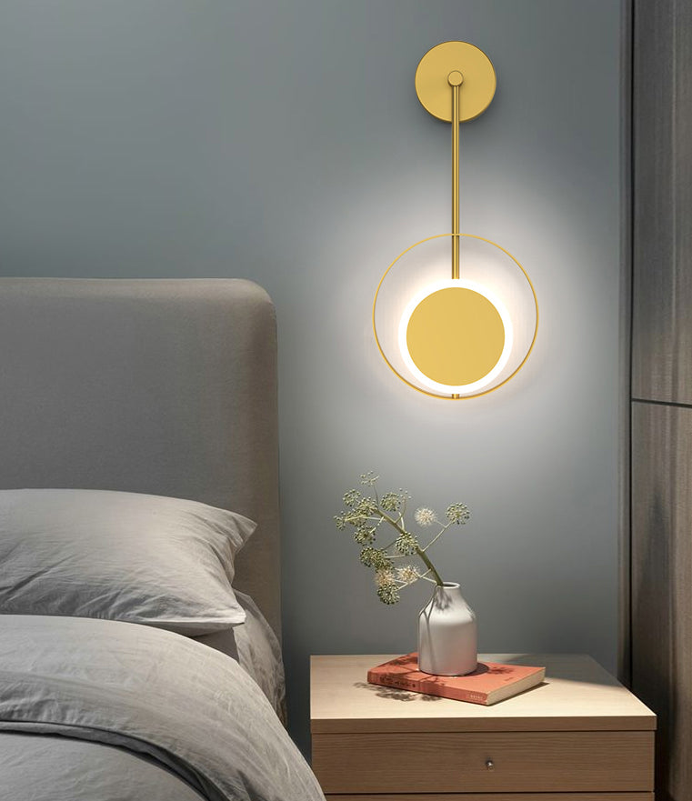 Verstellbares Licht 1 leichte kreisförmige Wandleuchter nordischer Luxusstil Metallleuchten