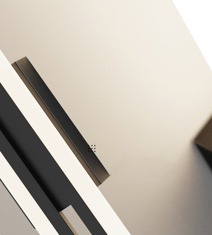 2-Lights Linear Wall Sconce Nordic Minimalist Style Aluminum Sconce Wall Light