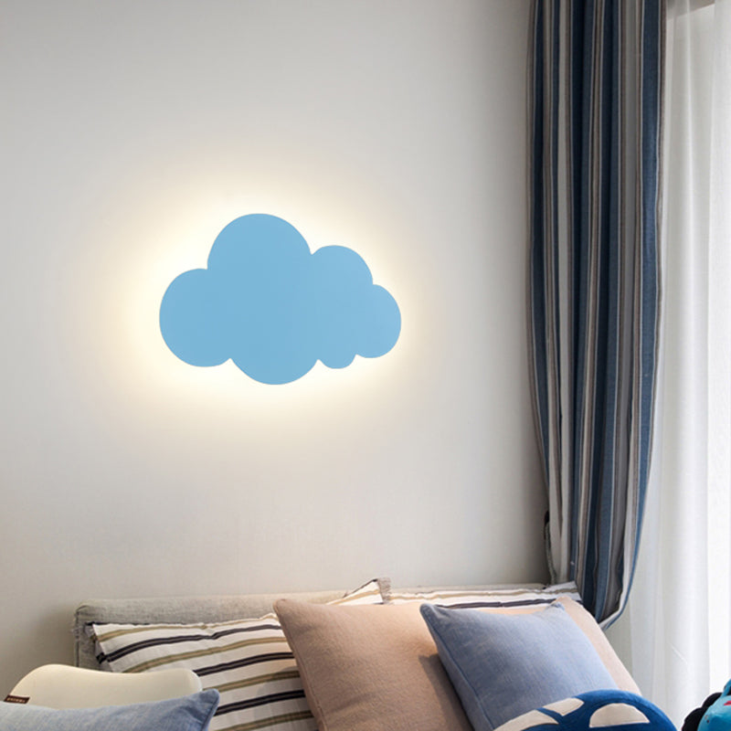 Cloud-shaped Wall Sconce Nordic Minimalist Style Iron 1 Light Sconces