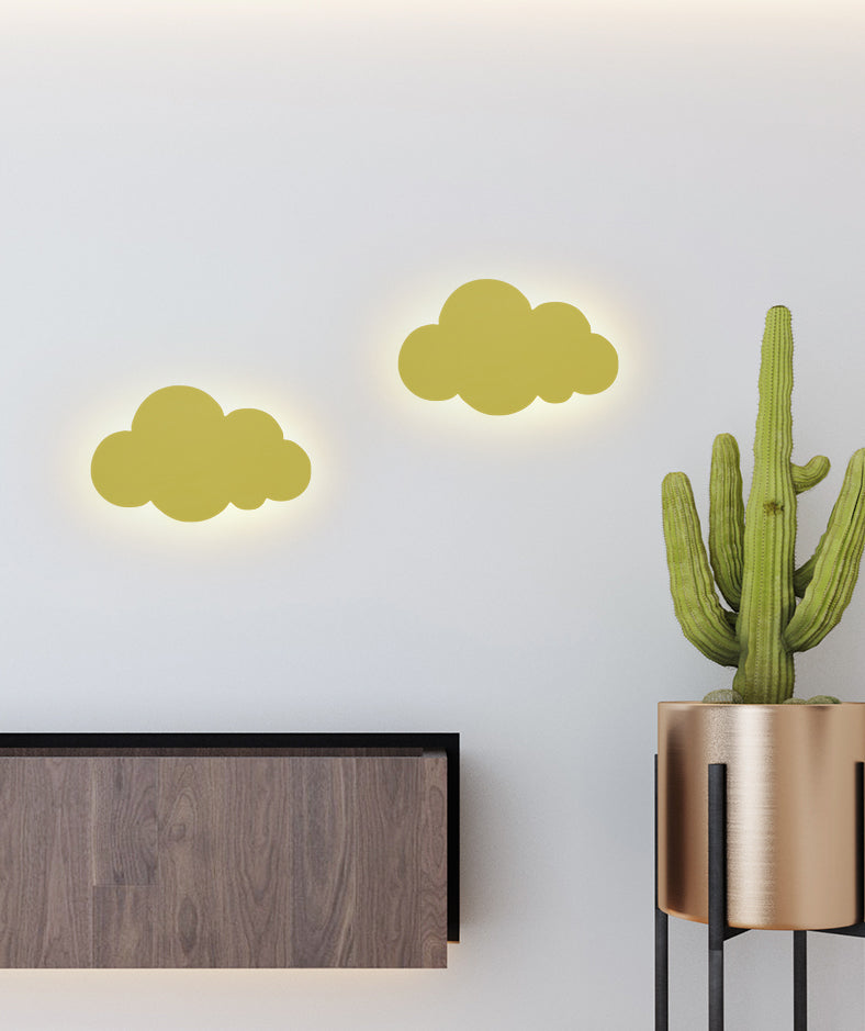 Cloud-shaped Wall Sconce Nordic Minimalist Style Iron 1 Light Sconces