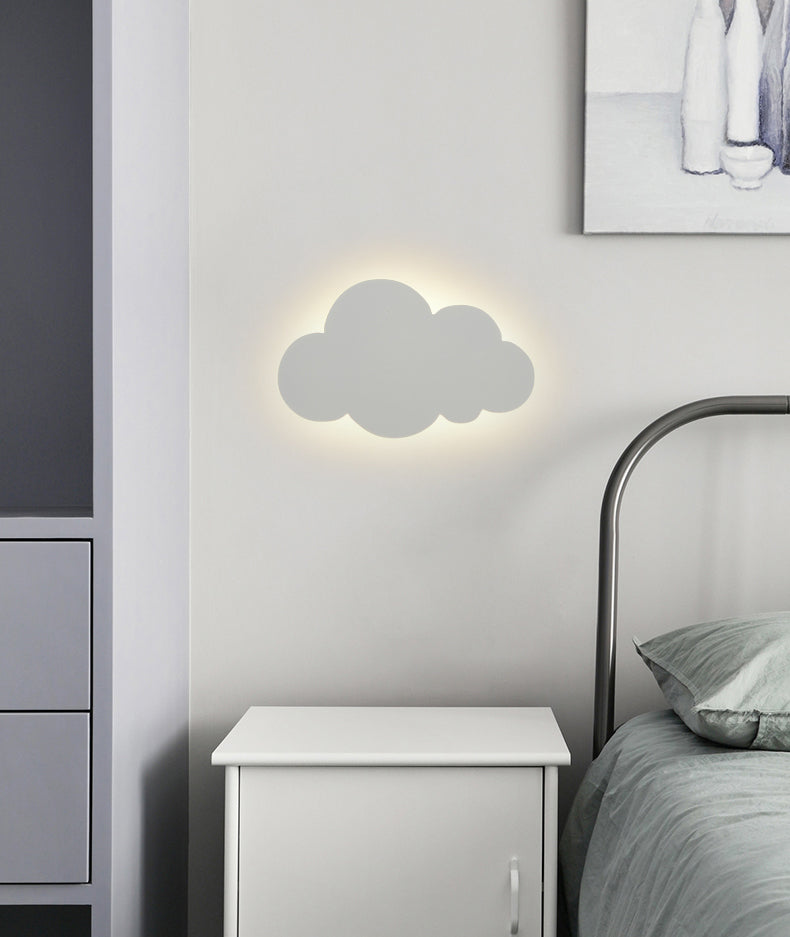 Cloud-shaped Wall Sconce Nordic Minimalist Style Iron 1 Light Sconces