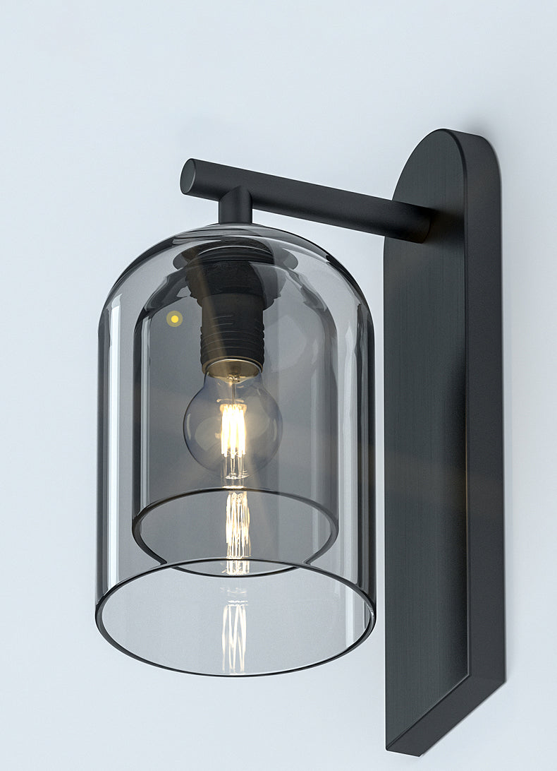 Schattierte Leuchten Wandleuchte nordisch minimalistische Glas 1 leichte Leuchten für das Wohnzimmer