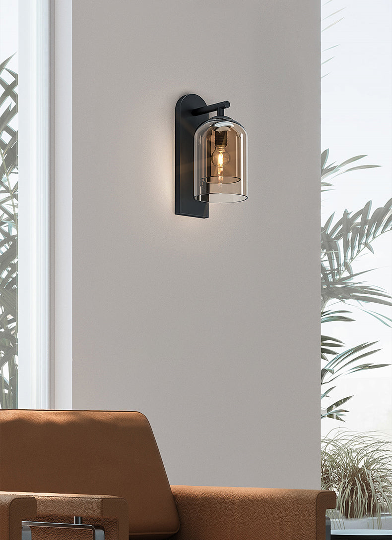 Schattierte Leuchten Wandleuchte nordisch minimalistische Glas 1 leichte Leuchten für das Wohnzimmer