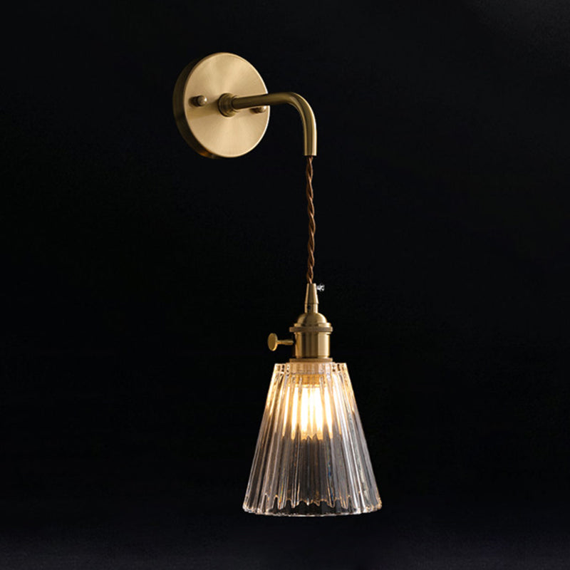 Copper de mur en forme de sablier clair