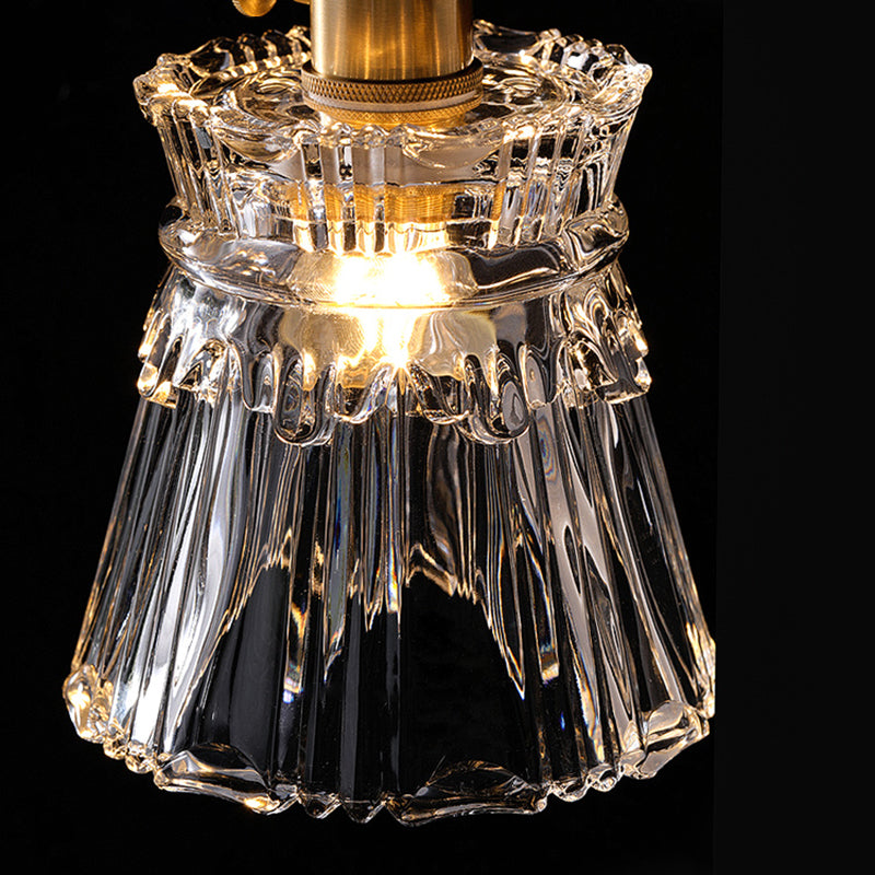 Copper de mur en forme de sablier clair