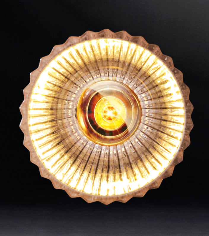 Copper de mur en forme de sablier clair