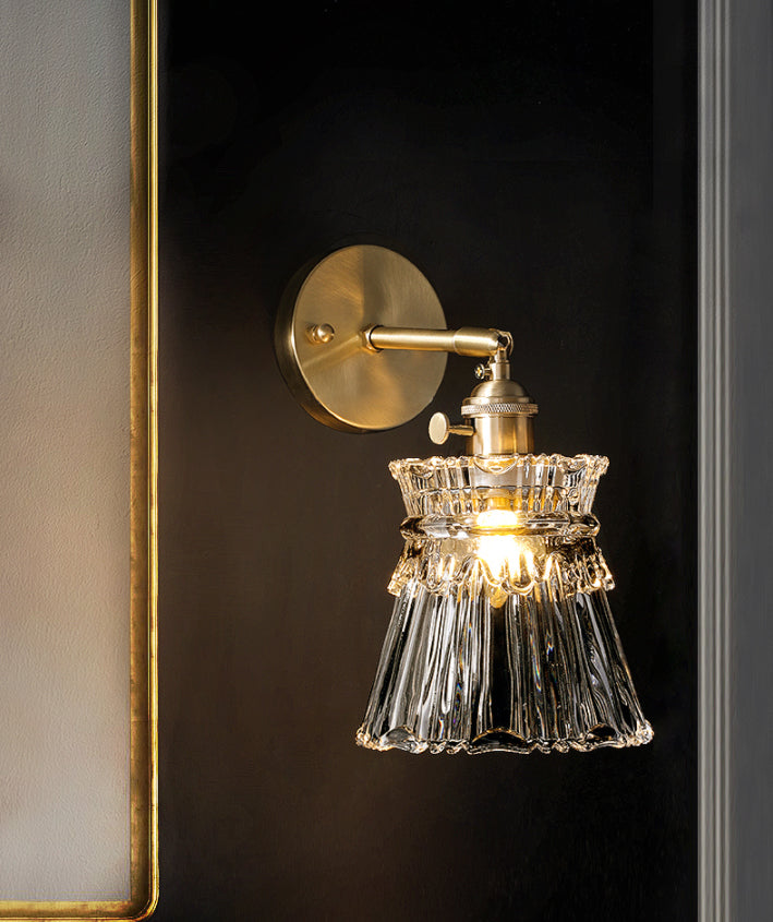 Copper de mur en forme de sablier clair