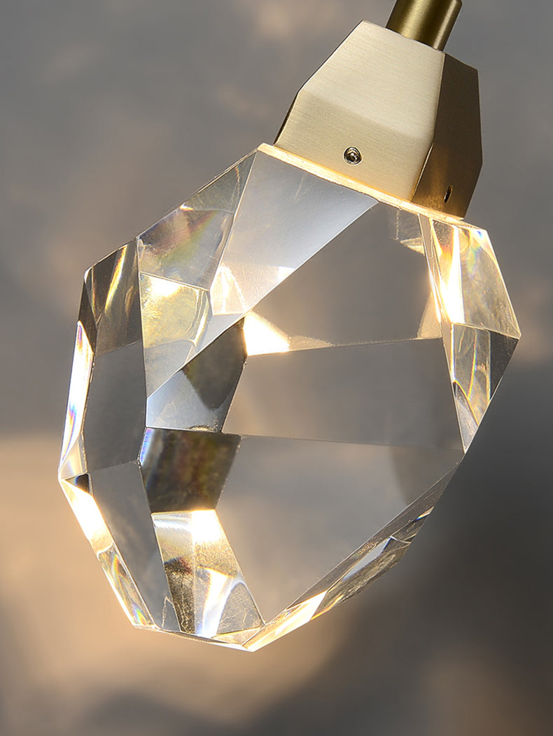 Multi-Faceted Sconce Wall Light Modern Luxury Style Crystal Sconces