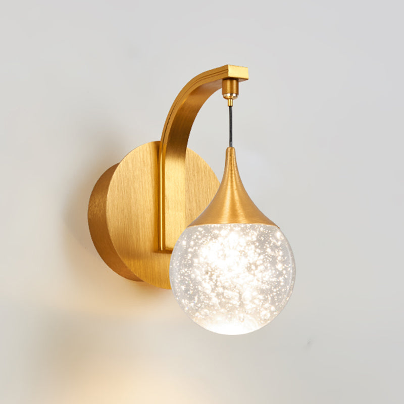 Moderne creatieve stijl Globe Wall Schonce Crystal 1 Light Sconces