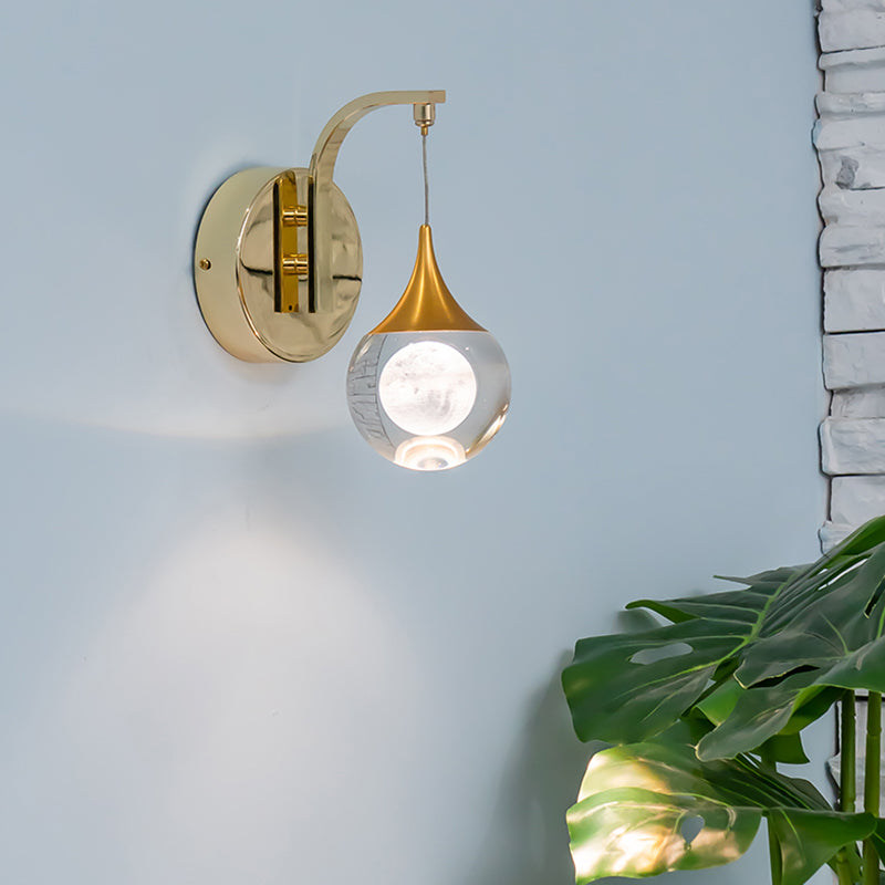 Moderne creatieve stijl Globe Wall Schonce Crystal 1 Light Sconces