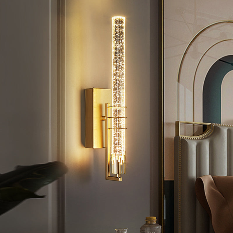 Leichter extravaganter Stil linearer Wandleuchten Kristall 1 Leichte Leuchten